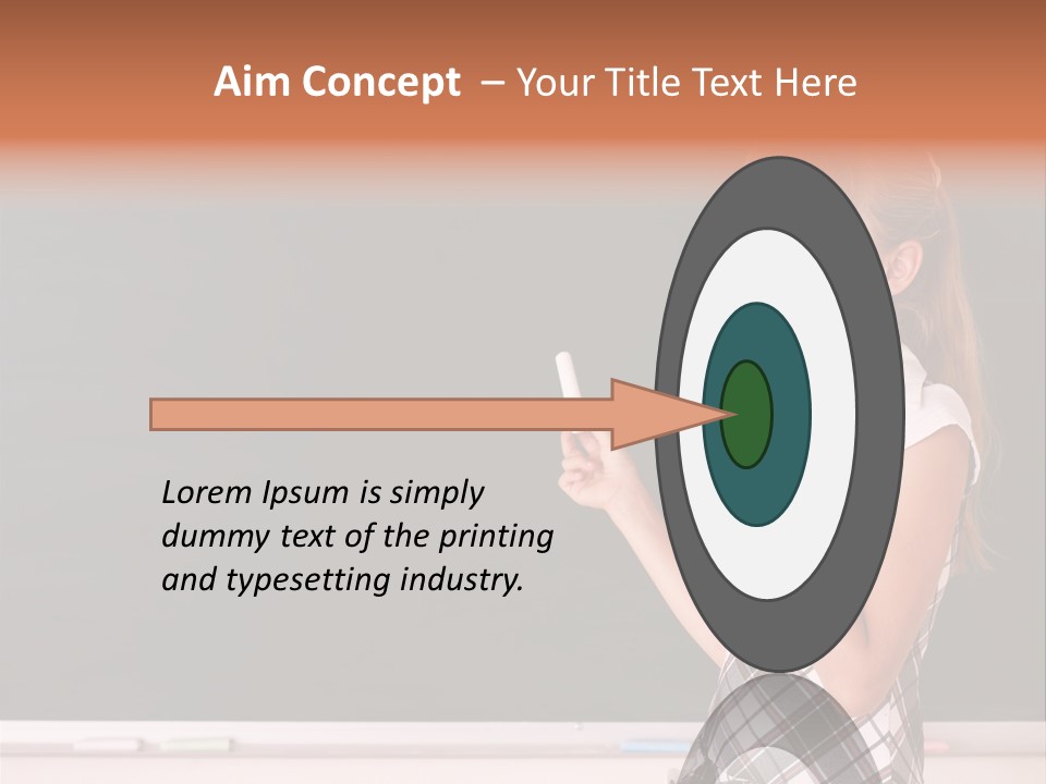 Desk Primary Pen PowerPoint Template