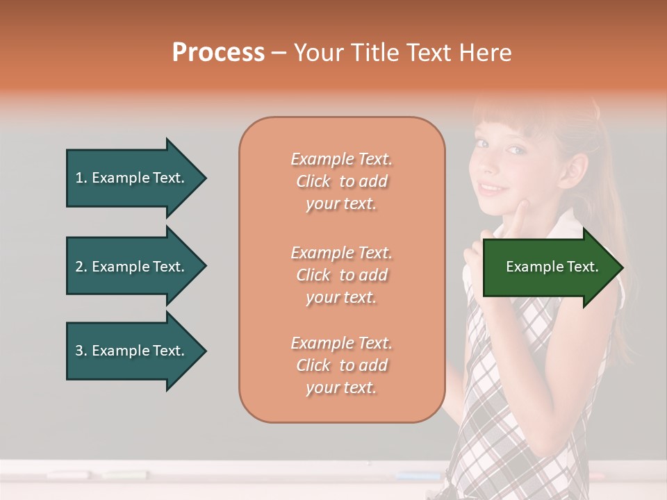 Desk Primary Pen PowerPoint Template