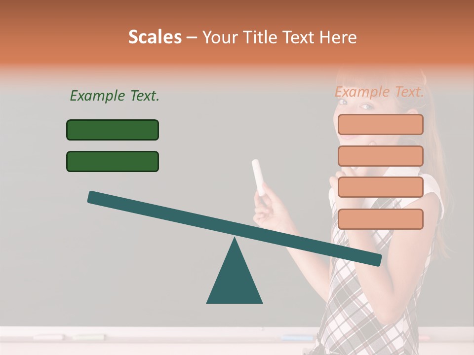 Desk Primary Pen PowerPoint Template
