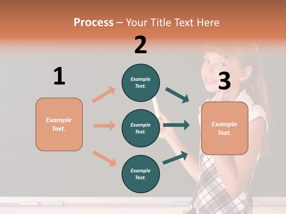 Desk Primary Pen PowerPoint Template