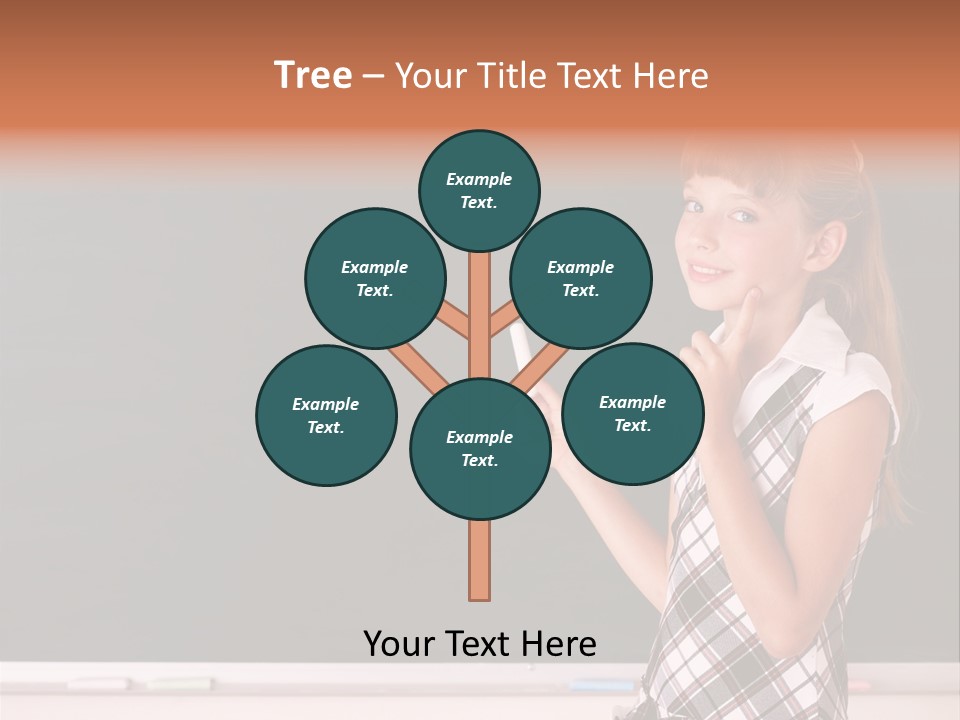 Desk Primary Pen PowerPoint Template