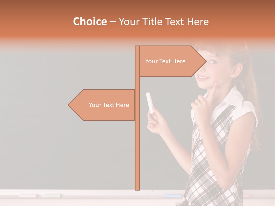 Desk Primary Pen PowerPoint Template