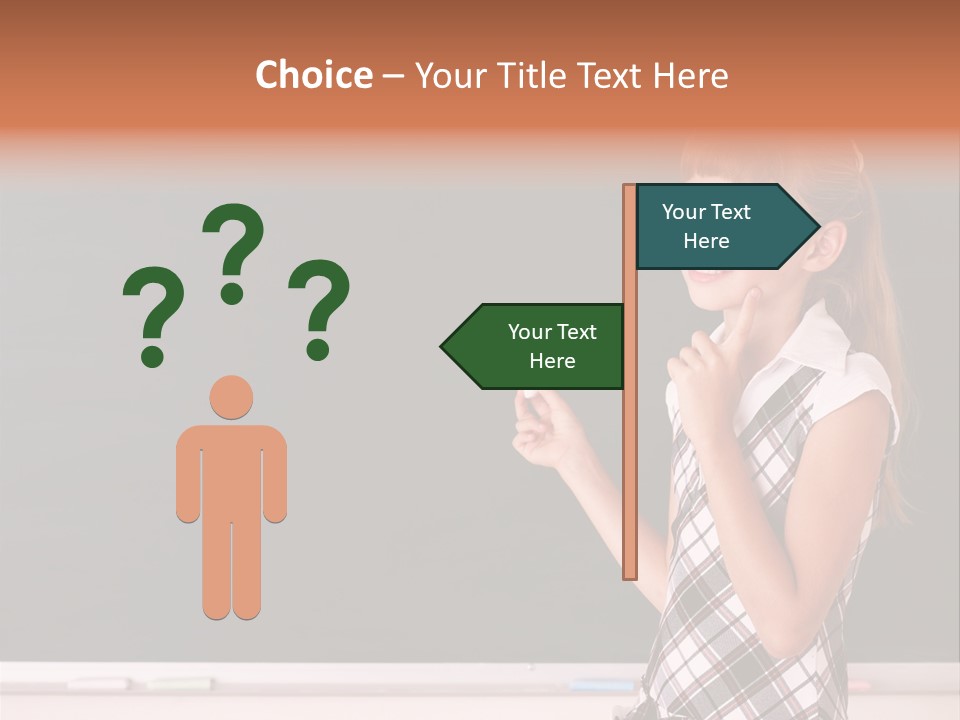 Desk Primary Pen PowerPoint Template