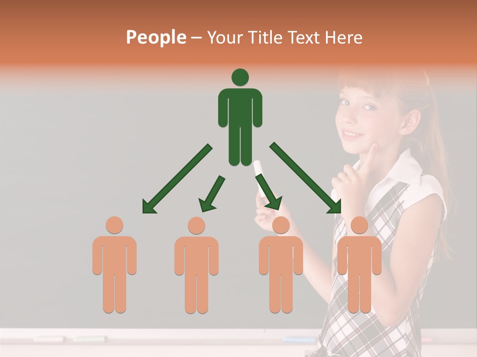 Desk Primary Pen PowerPoint Template