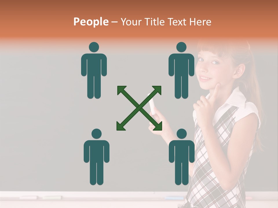 Desk Primary Pen PowerPoint Template