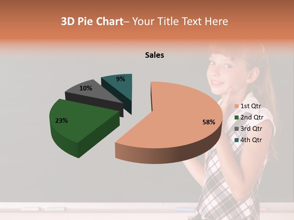Desk Primary Pen PowerPoint Template