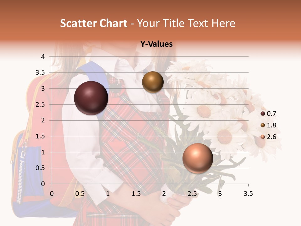 Uniform Schoolgirl Literature PowerPoint Template