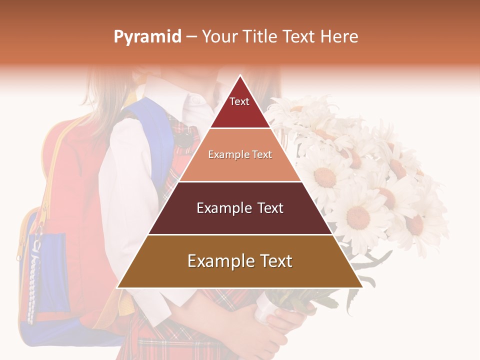 Uniform Schoolgirl Literature PowerPoint Template