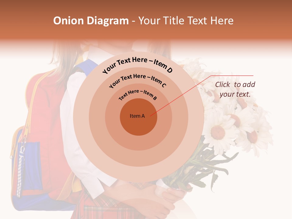 Uniform Schoolgirl Literature PowerPoint Template