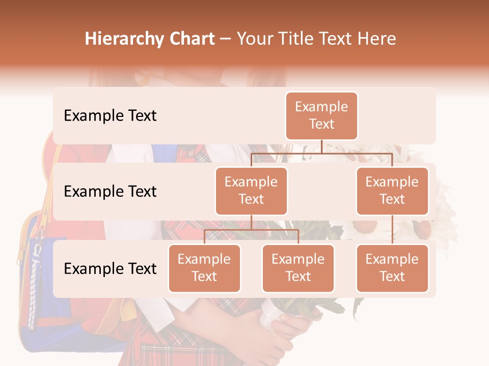 Uniform Schoolgirl Literature PowerPoint Template