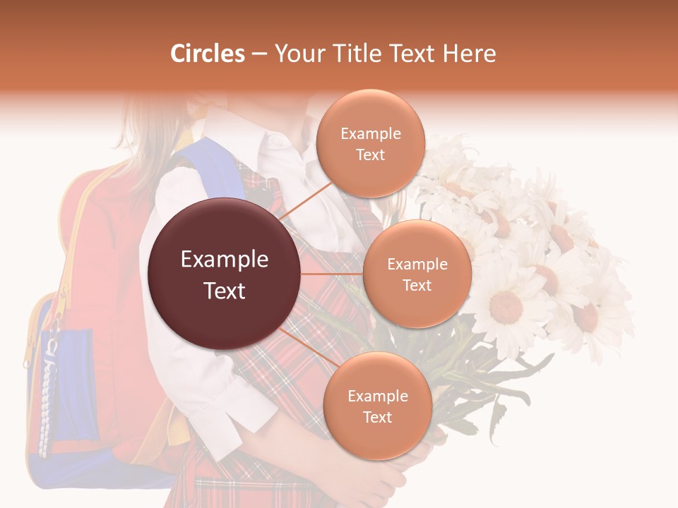 Uniform Schoolgirl Literature PowerPoint Template