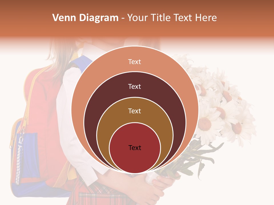 Uniform Schoolgirl Literature PowerPoint Template