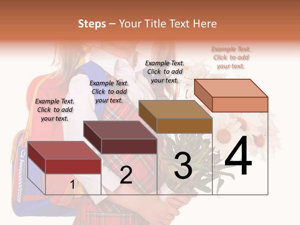 Uniform Schoolgirl Literature PowerPoint Template