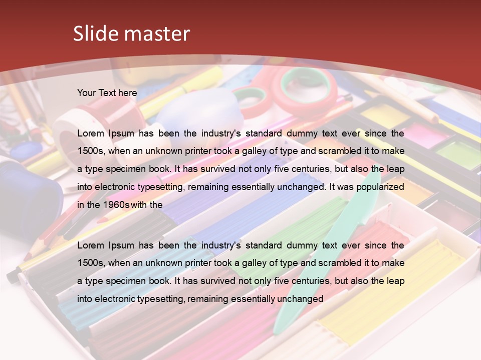 Education Elementary Tool PowerPoint Template