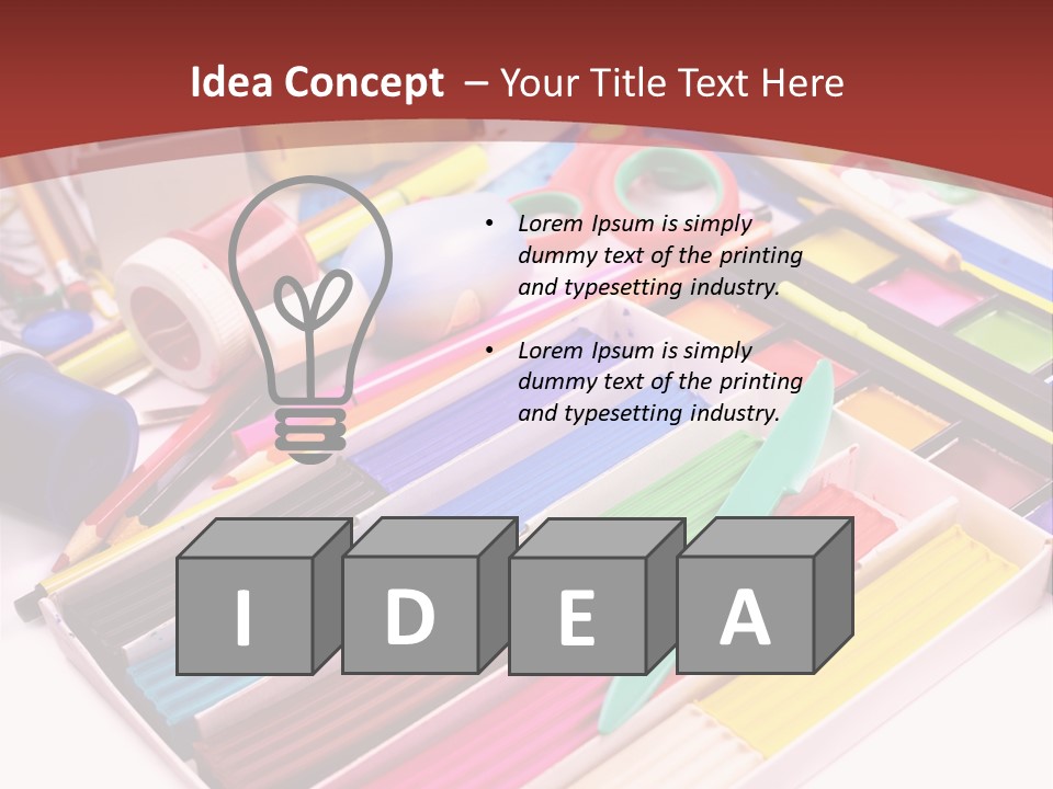 Education Elementary Tool PowerPoint Template