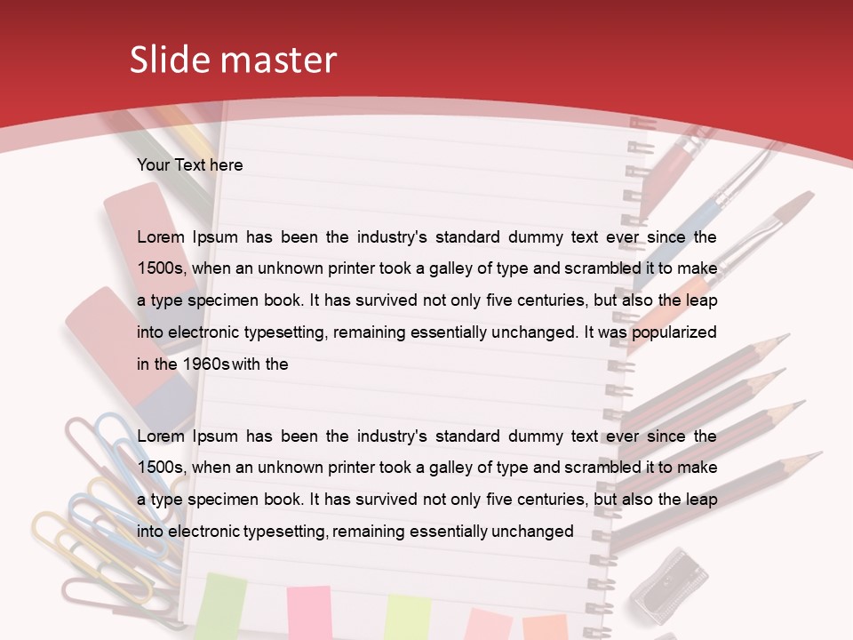 Business Clipper Paper PowerPoint Template