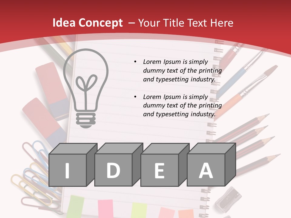 Business Clipper Paper PowerPoint Template