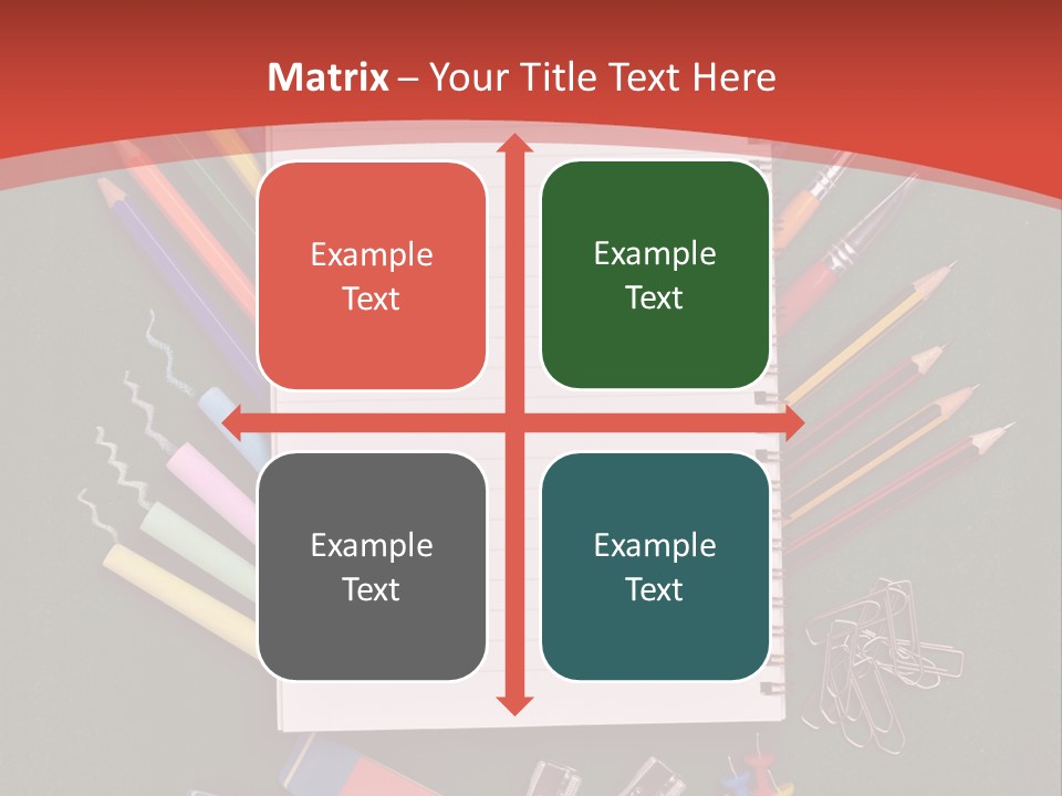 Scissors Magnifier Elementary PowerPoint Template
