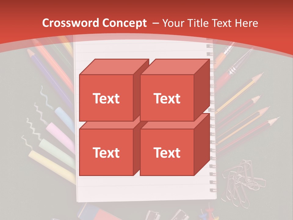 Scissors Magnifier Elementary PowerPoint Template