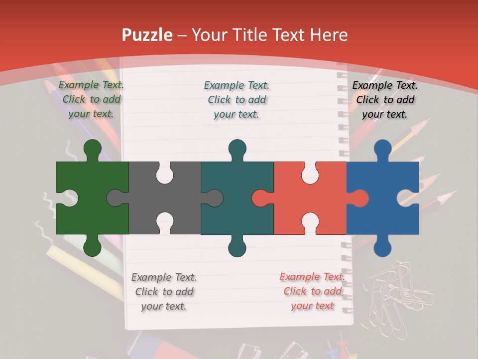 Scissors Magnifier Elementary PowerPoint Template