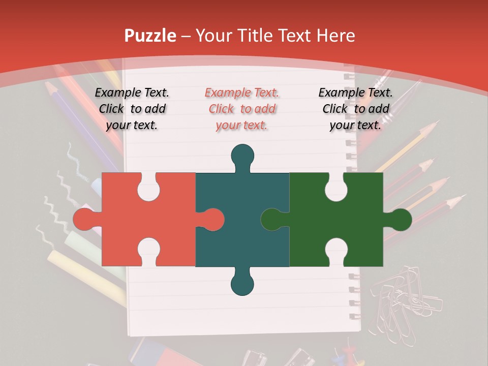 Scissors Magnifier Elementary PowerPoint Template