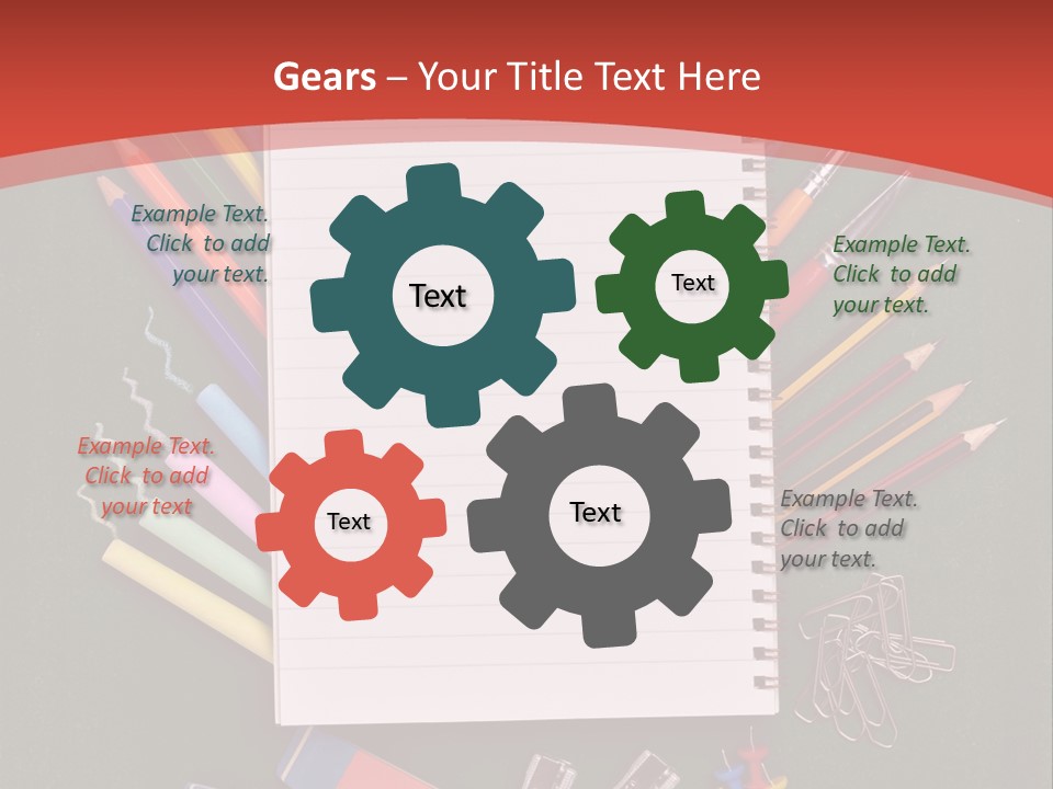Scissors Magnifier Elementary PowerPoint Template