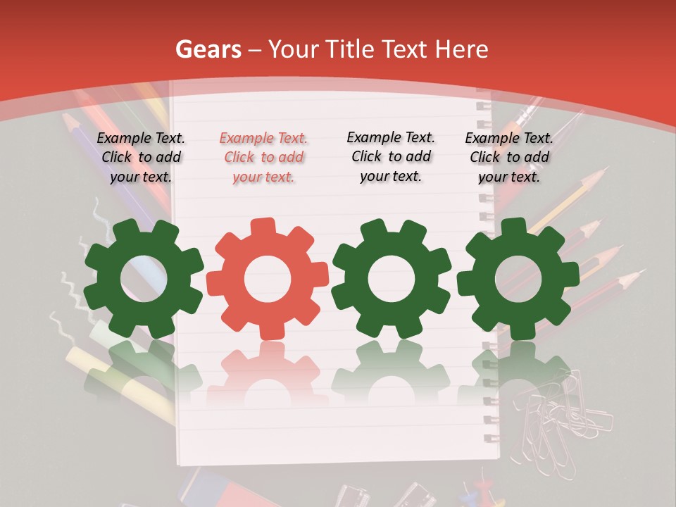 Scissors Magnifier Elementary PowerPoint Template
