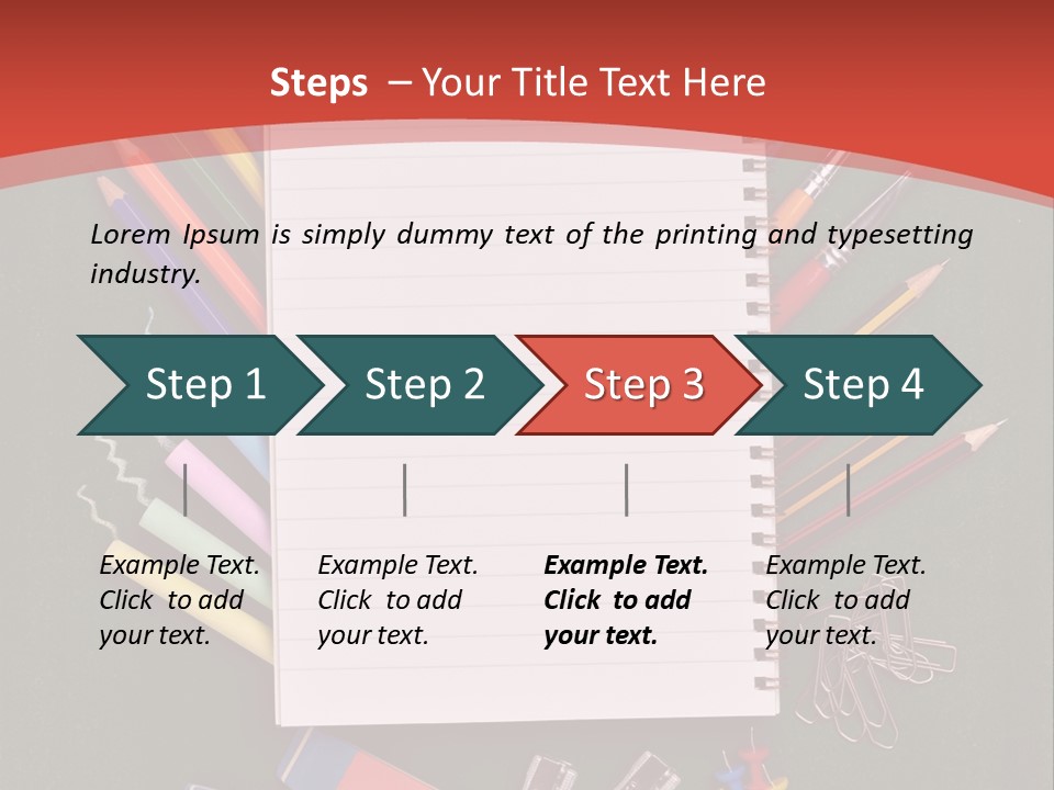 Scissors Magnifier Elementary PowerPoint Template