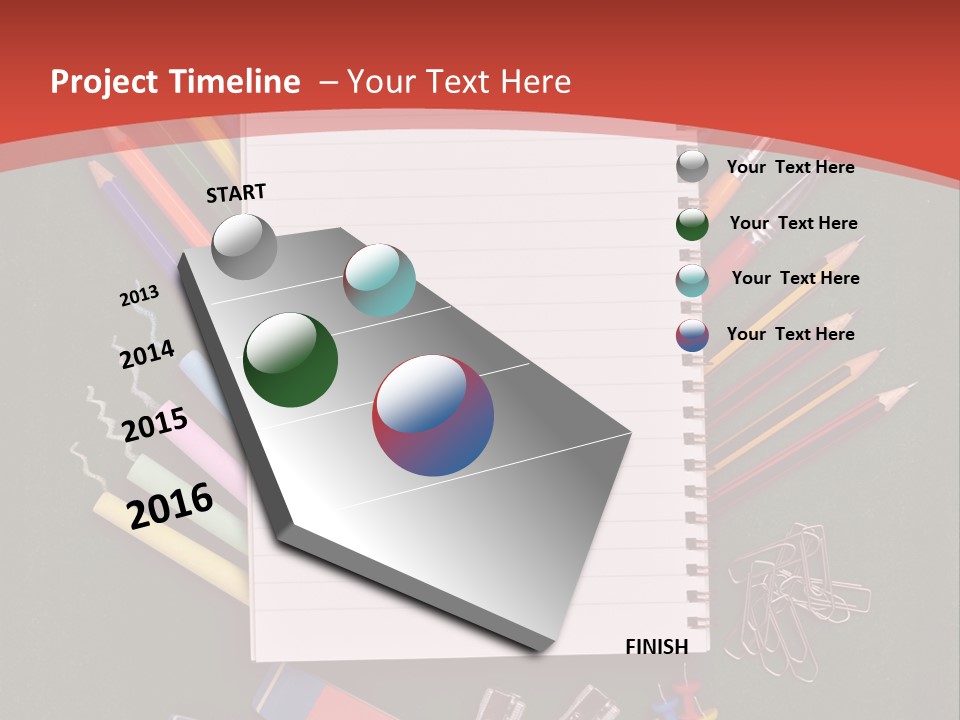 Scissors Magnifier Elementary PowerPoint Template