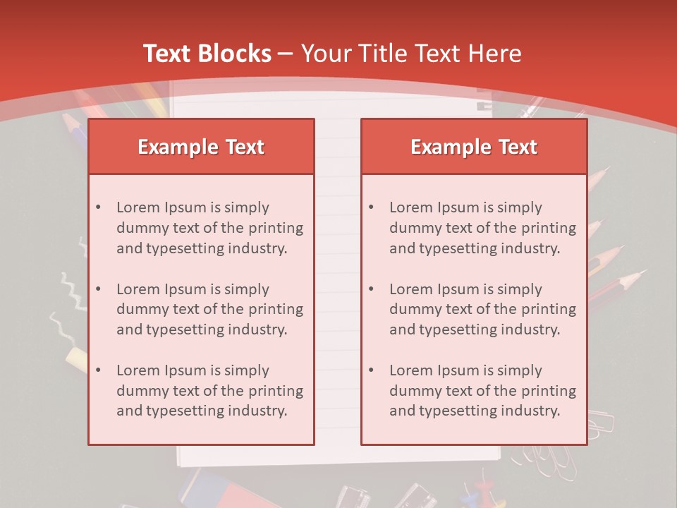 Scissors Magnifier Elementary PowerPoint Template