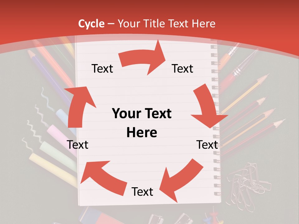 Scissors Magnifier Elementary PowerPoint Template