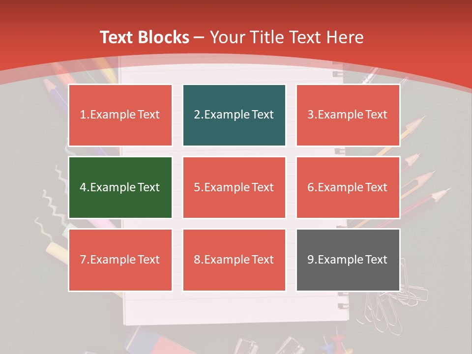 Scissors Magnifier Elementary PowerPoint Template