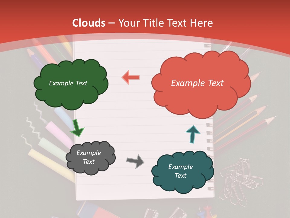 Scissors Magnifier Elementary PowerPoint Template