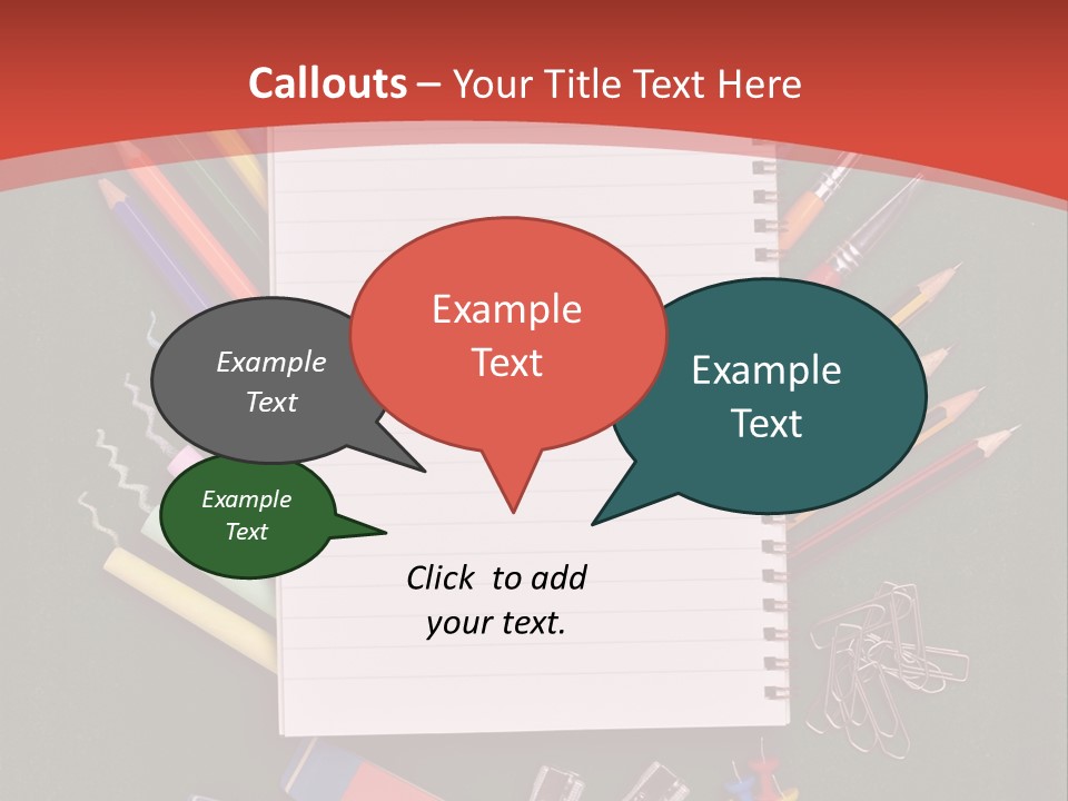 Scissors Magnifier Elementary PowerPoint Template