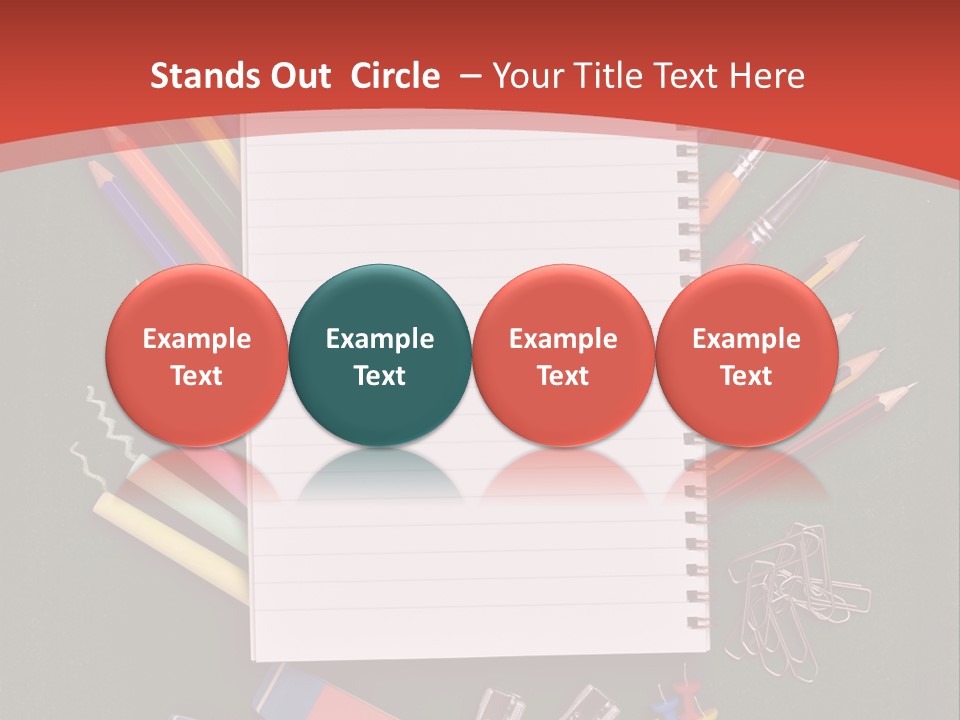 Scissors Magnifier Elementary PowerPoint Template