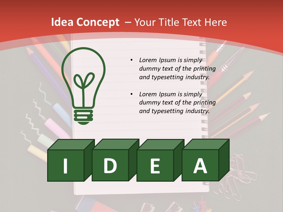 Scissors Magnifier Elementary PowerPoint Template