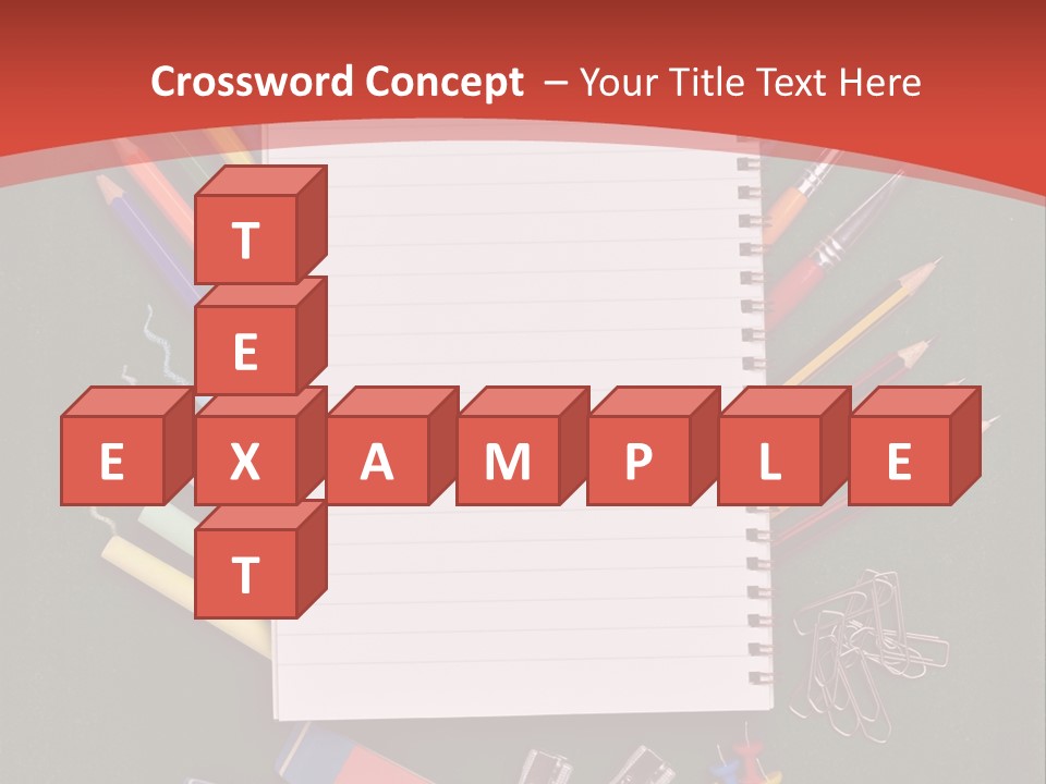 Scissors Magnifier Elementary PowerPoint Template