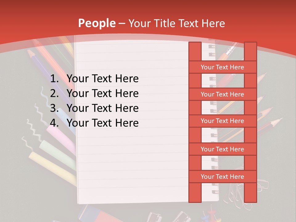 Scissors Magnifier Elementary PowerPoint Template