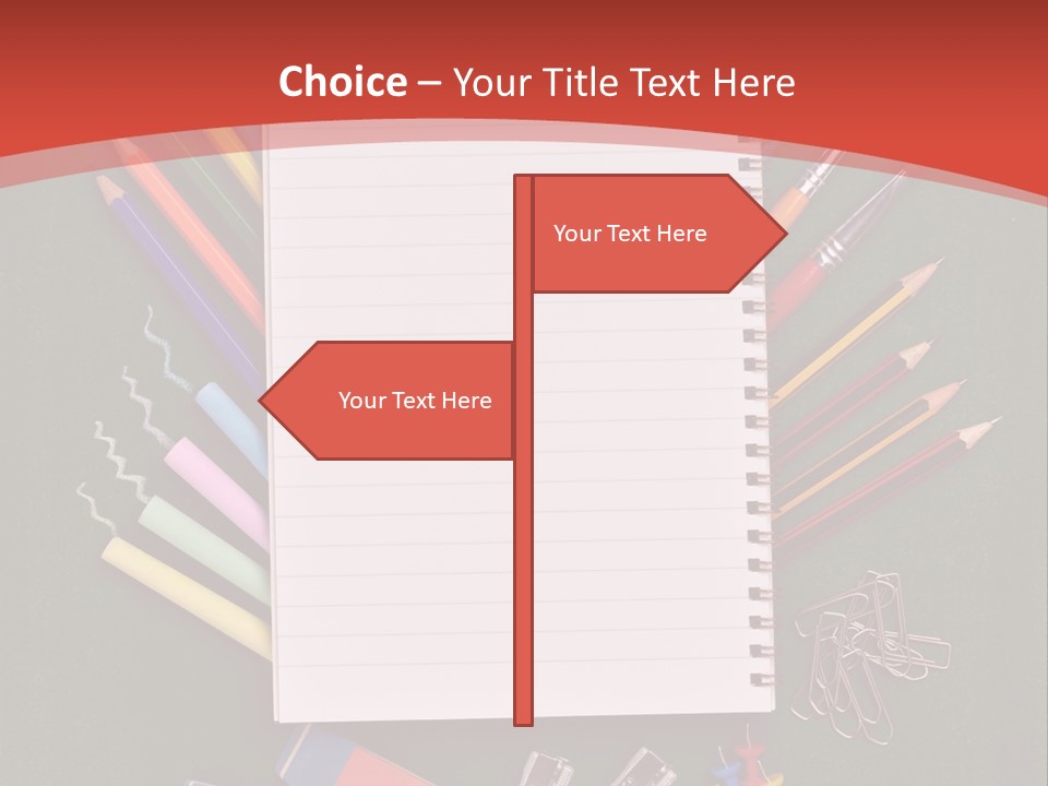 Scissors Magnifier Elementary PowerPoint Template