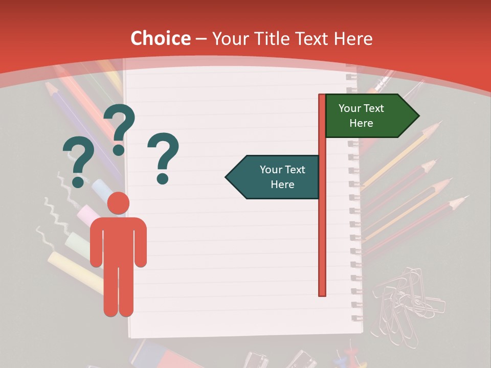 Scissors Magnifier Elementary PowerPoint Template