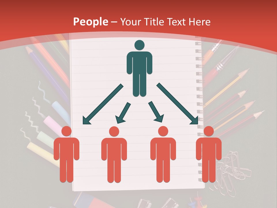 Scissors Magnifier Elementary PowerPoint Template