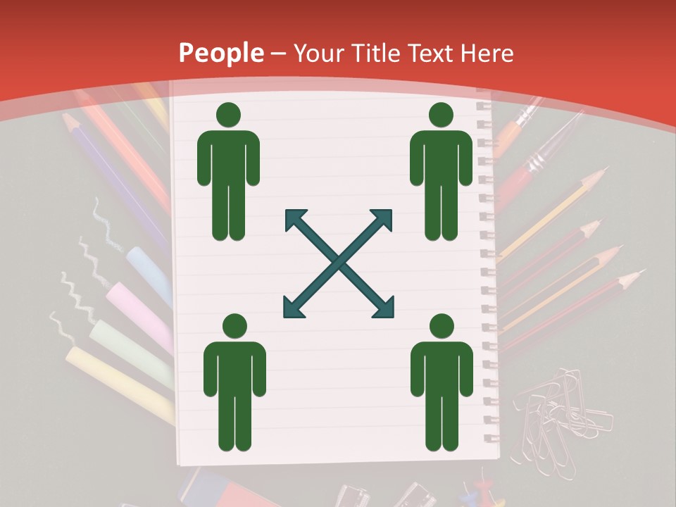 Scissors Magnifier Elementary PowerPoint Template