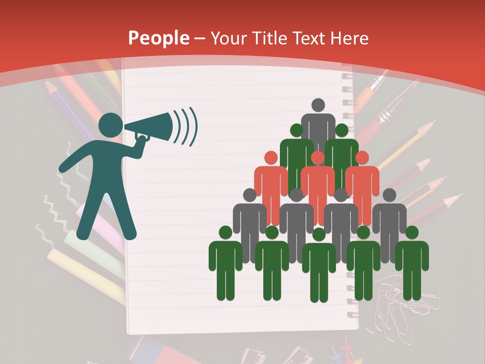 Scissors Magnifier Elementary PowerPoint Template