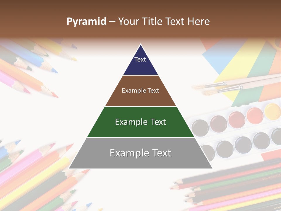 Desk Primary Pen PowerPoint Template