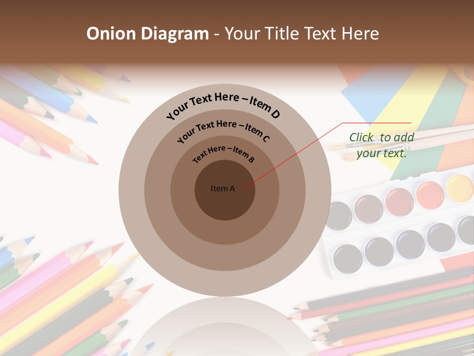 Desk Primary Pen PowerPoint Template