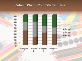 Desk Primary Pen PowerPoint Template