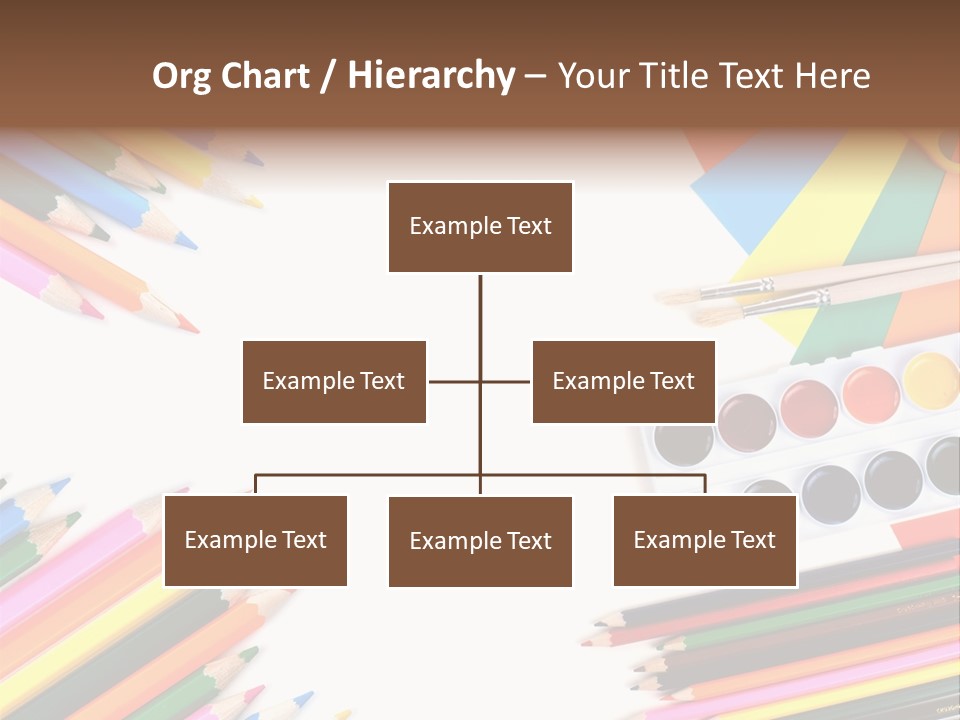 Desk Primary Pen PowerPoint Template