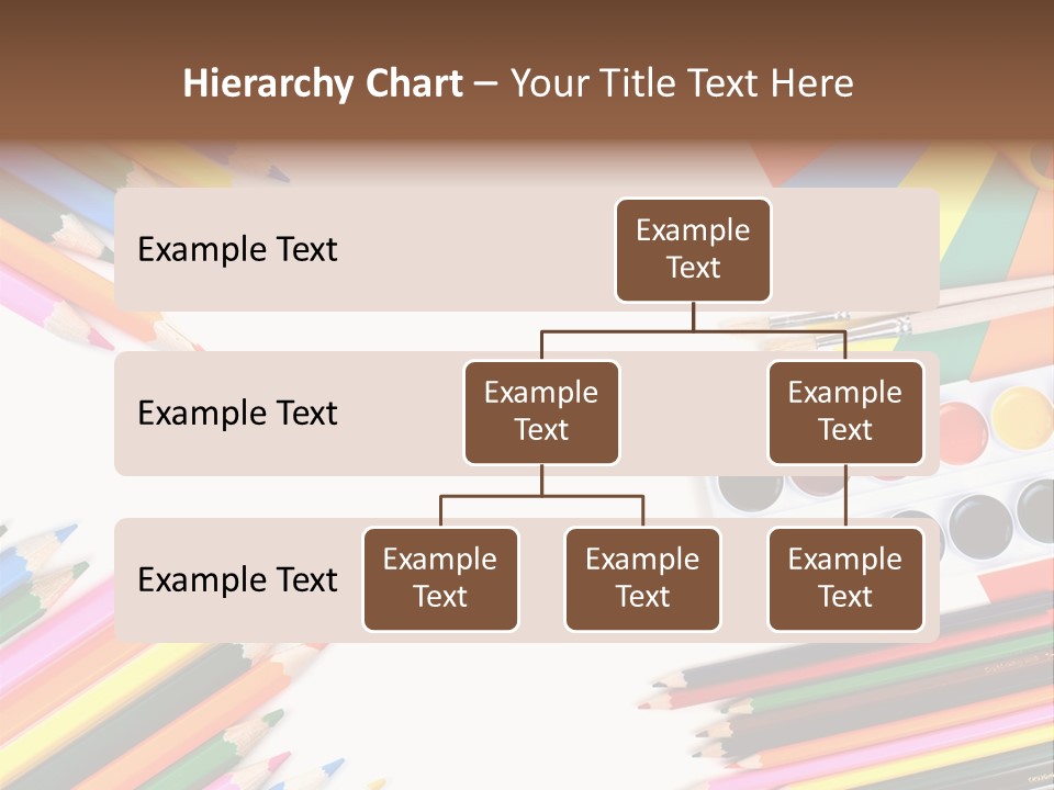 Desk Primary Pen PowerPoint Template