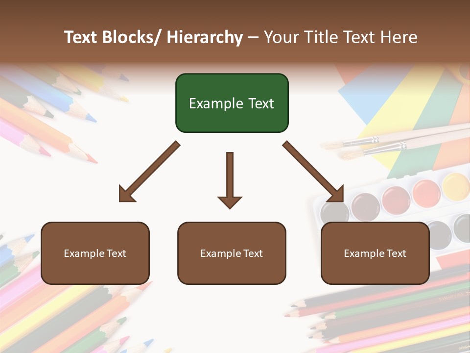 Desk Primary Pen PowerPoint Template