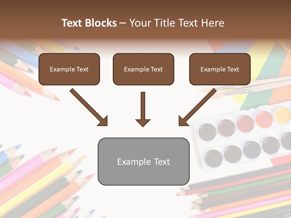 Desk Primary Pen PowerPoint Template